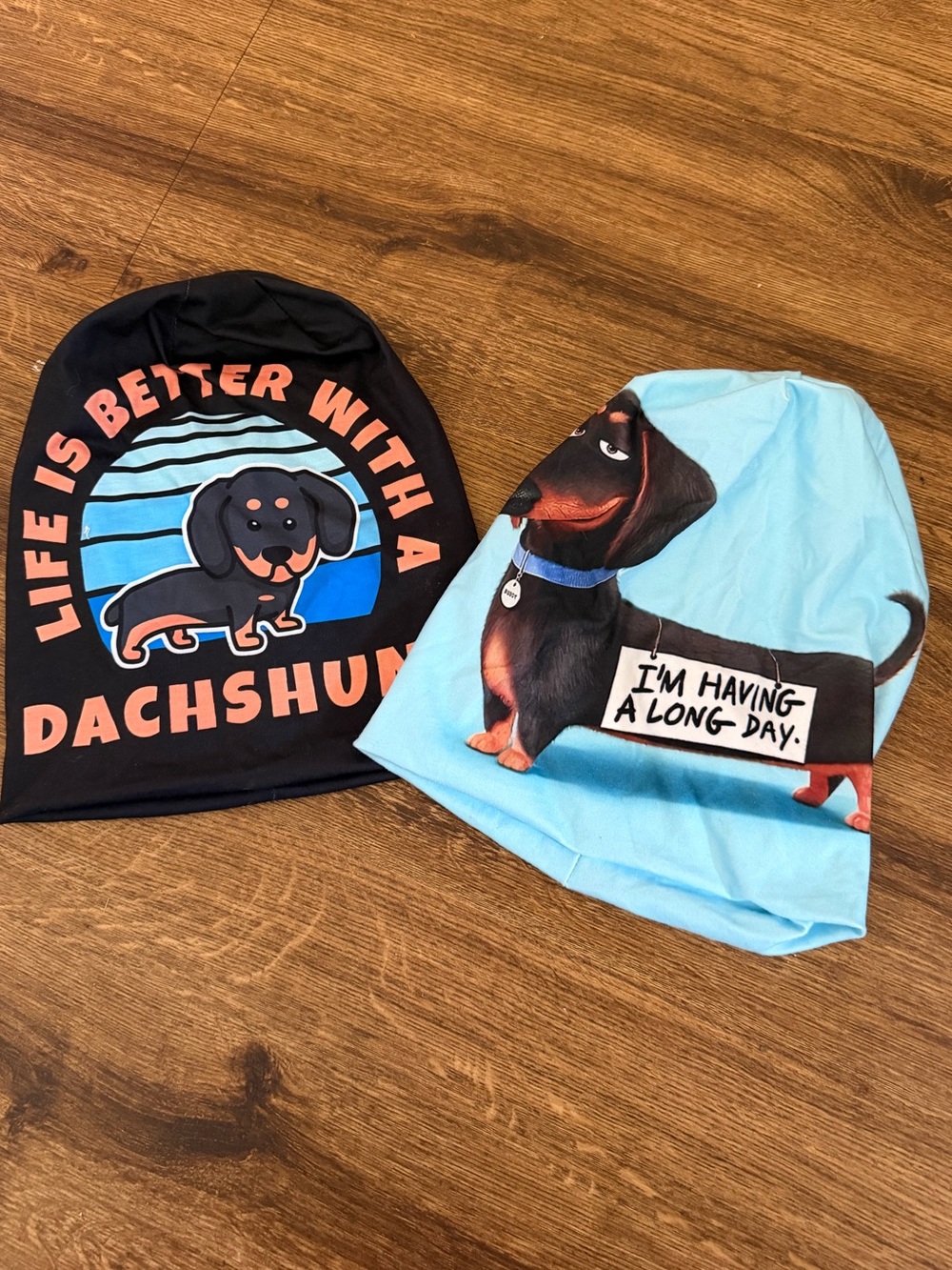 Cute Dachshund Beanie 2 Pack